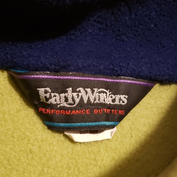 Vintage Early Winters Fleece Vest Made in USA Green Women's Medium M - Picture 4 of 9